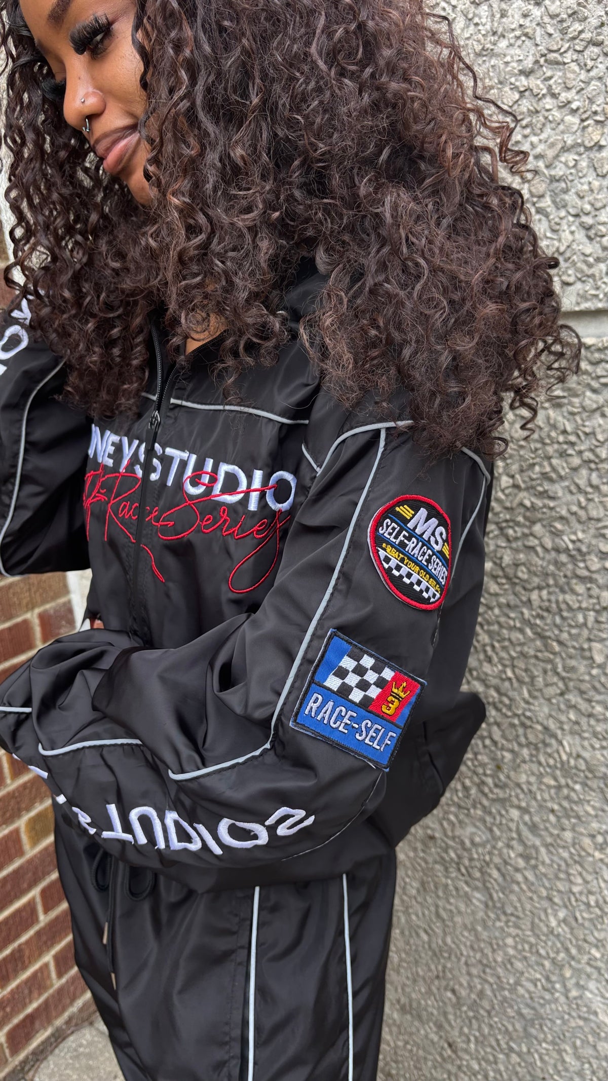 SELF RACE TRACK JACKET
